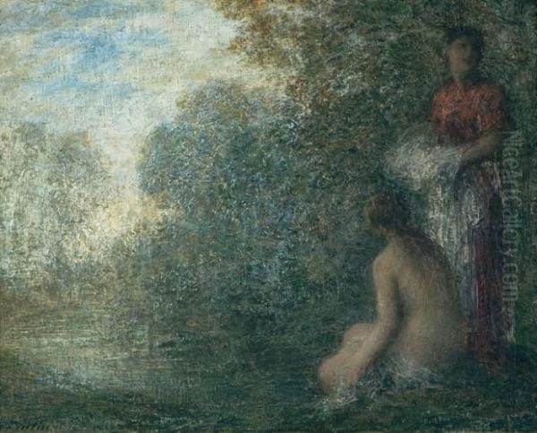 Baigneuses. Oil Painting by Ignace Henri Jean Fantin-Latour