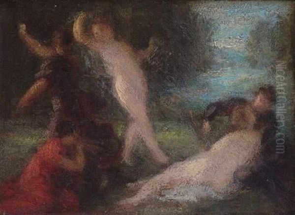 Esquisse Pour Tannhauser Oil Painting by Ignace Henri Jean Fantin-Latour