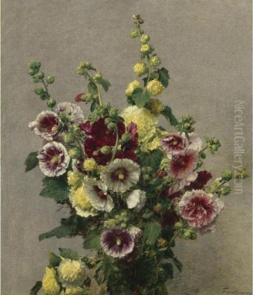 Property From A Distinguished Private Collection
 

 
 
 

 
 Roses Tremieres Oil Painting by Ignace Henri Jean Fantin-Latour