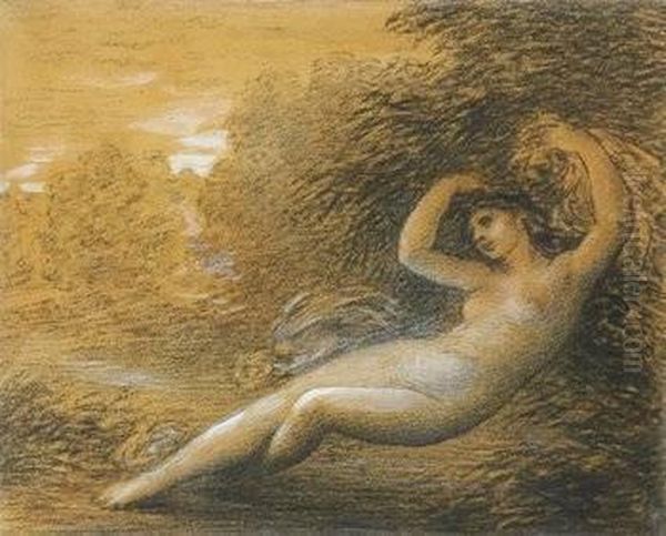 L'ondine Oil Painting by Ignace Henri Jean Fantin-Latour