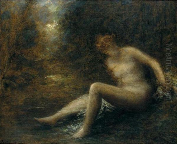 Chasseresse Oil Painting by Ignace Henri Jean Fantin-Latour