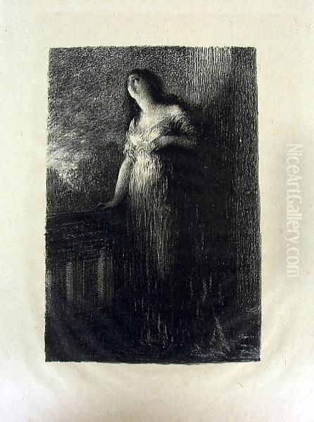 Confidence A La Nuit, From Romeo Et Juliette Oil Painting by Ignace Henri Jean Fantin-Latour