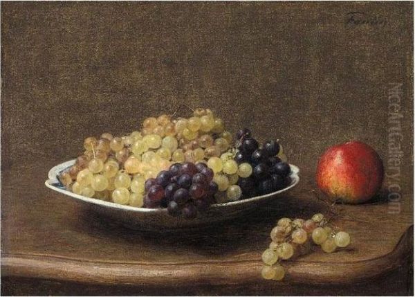 Fruits Oil Painting by Ignace Henri Jean Fantin-Latour