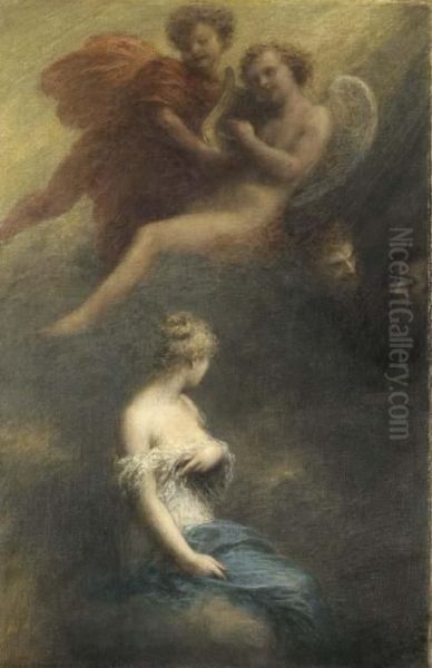 La Damnation De Faust Oil Painting by Ignace Henri Jean Fantin-Latour