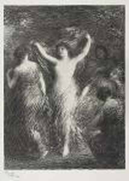 Danses Oil Painting by Ignace Henri Jean Fantin-Latour