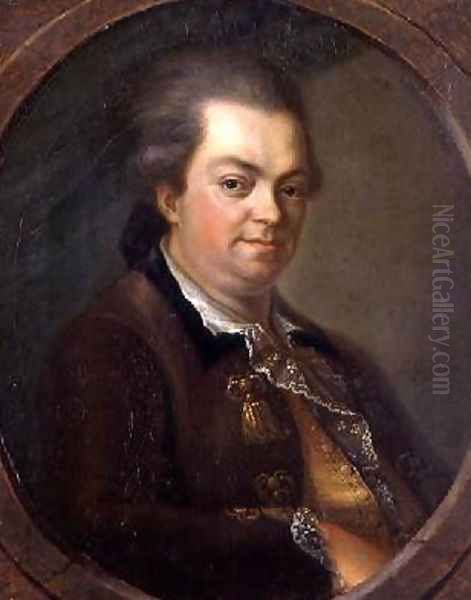 Portrait presumed to be Count Alessandro di Cagliostro 1743-95 Oil Painting by Le Gay