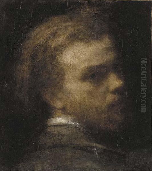 Portrait De Fantin Oil Painting by Ignace Henri Jean Fantin-Latour