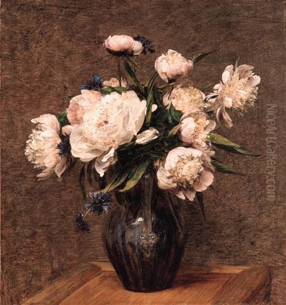 Signed And Dated 'fantin 1878' (upper Left) Oil Painting by Ignace Henri Jean Fantin-Latour