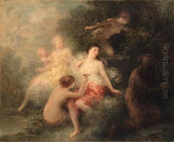 The Temptation Of Saint Anthony Oil Painting by Ignace Henri Jean Fantin-Latour