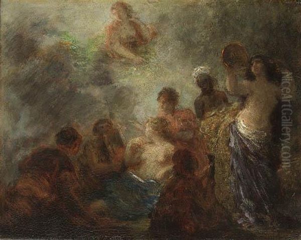 En Orient Oil Painting by Ignace Henri Jean Fantin-Latour