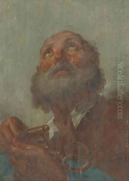 Saint Peter Oil Painting by Benedetto Luti