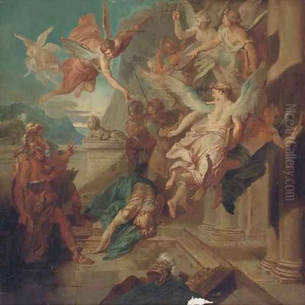 The Death of Archimedes Oil Painting by Gerard de Lairesse