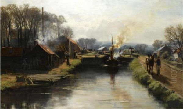 The Towpath Oil Painting by David Farquharson