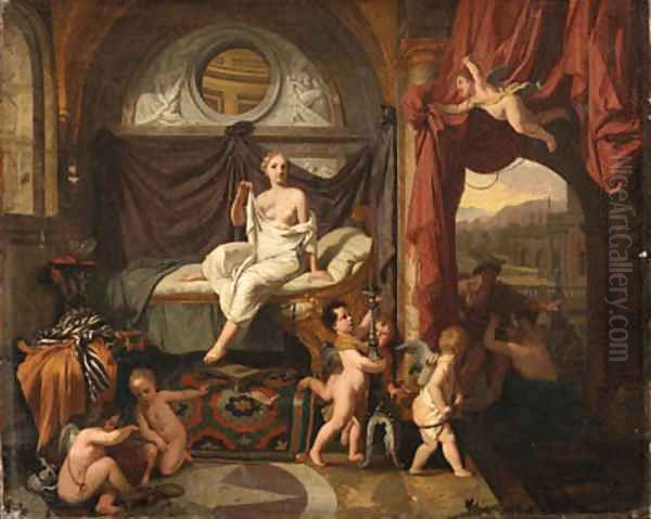 Mercury, Herse and Aglauros Oil Painting by Gerard de Lairesse