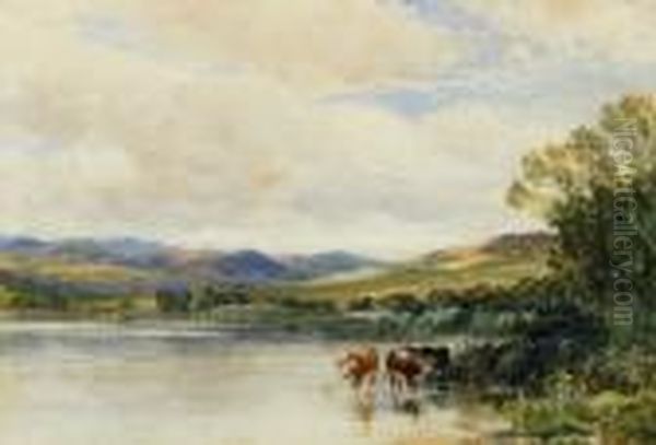 A Lowland Moor Oil Painting by David Farquharson