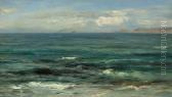 The Cornish Sea Oil Painting by David Farquharson