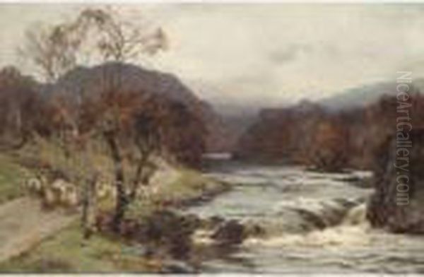 A Grey Day On The Tummell Oil Painting by David Farquharson