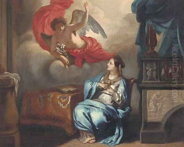 The Annunciation Oil Painting by Gerard de Lairesse