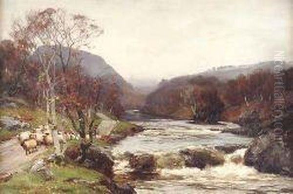 Autumn On The Tummel Oil Painting by David Farquharson