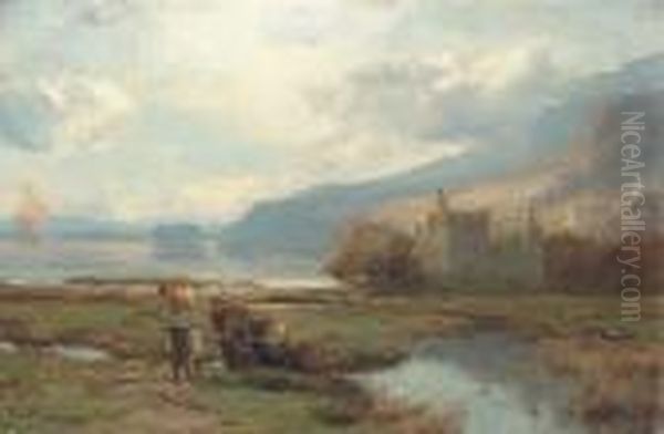 Kilchurn Castle, Loch Awe Oil Painting by David Farquharson