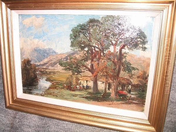 In Glenorchy Oil Painting by David Farquharson