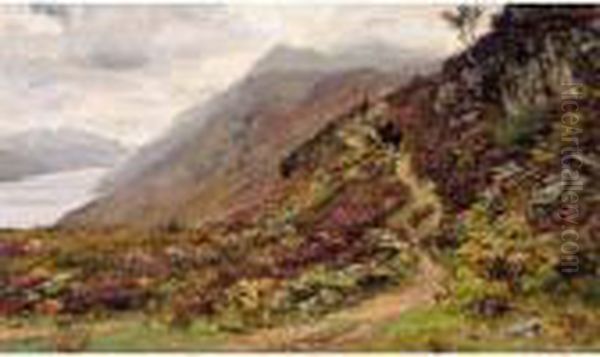 Path To Ben Lomond Oil Painting by David Farquharson