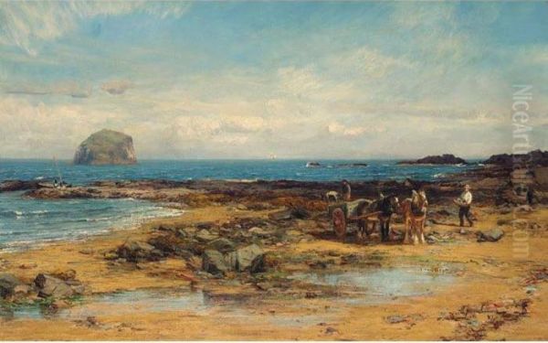 Bass Rock Oil Painting by David Farquharson