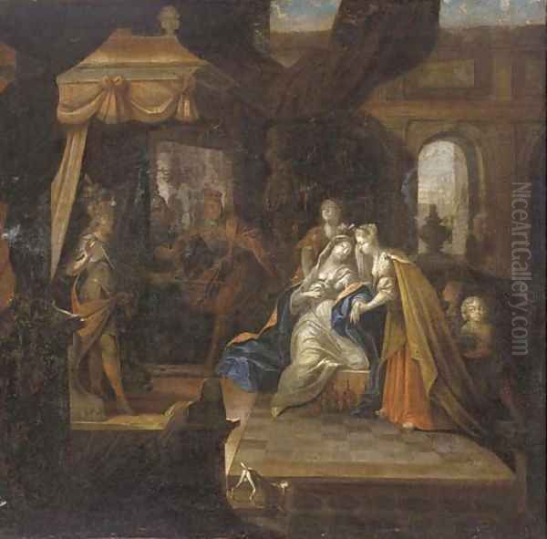 Esther and Ahasuerus Oil Painting by Gerard de Lairesse