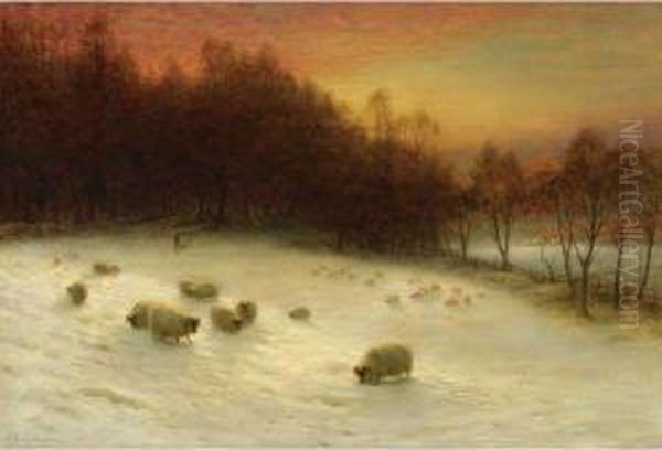 When The West With Evening Glows Oil Painting by Joseph Farquharson