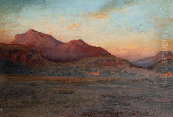 Evening Landscape Oil Painting by Joseph Farquharson