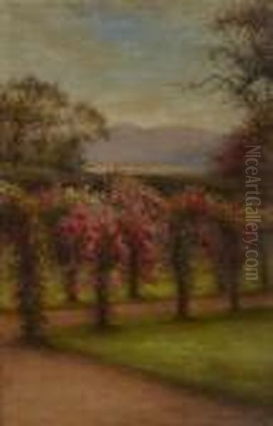 Roses In Finzean Oil Painting by Joseph Farquharson