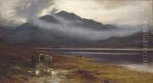 Returning Home Oil Painting by Joseph Farquharson