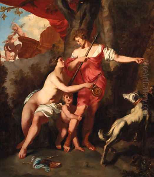 Venus and Adonis Oil Painting by Gerard de Lairesse