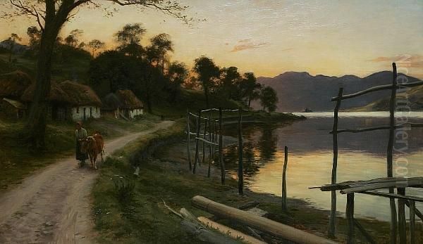 The Way Home Oil Painting by Joseph Farquharson