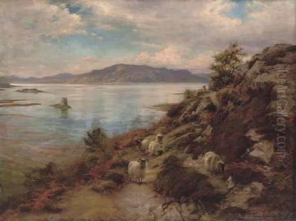 Castle Stalker, Loch Linnhe Oil Painting by Joseph Farquharson