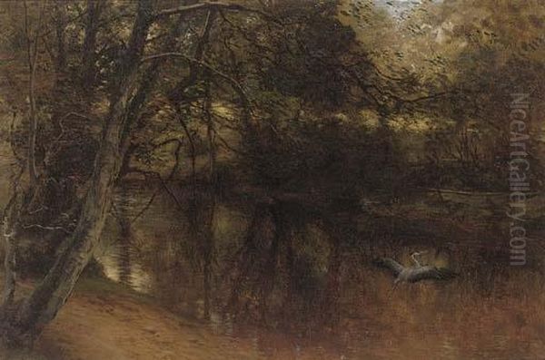 The Haunt Of The Heron Oil Painting by Joseph Farquharson