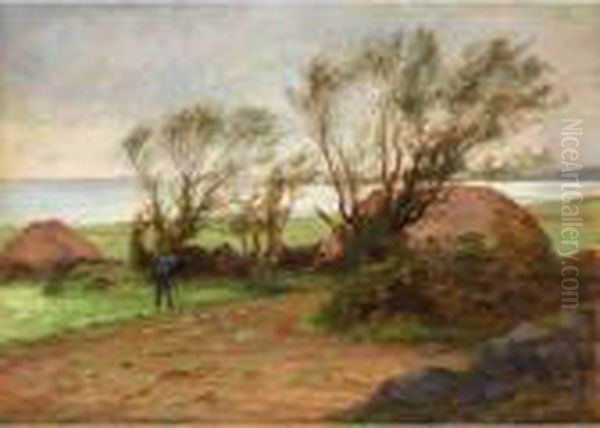 The Kail Yard Oil Painting by Joseph Farquharson