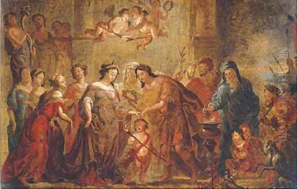 The marriage of Scipio Oil Painting by Gerard de Lairesse