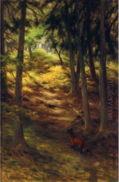 Evening Oil Painting by Joseph Farquharson