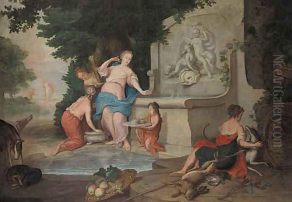 The toilet of Diana Oil Painting by Gerard de Lairesse