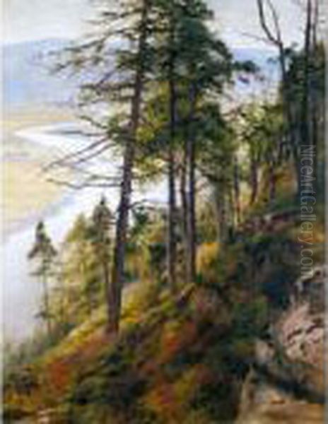 On The Dee Oil Painting by Joseph Farquharson