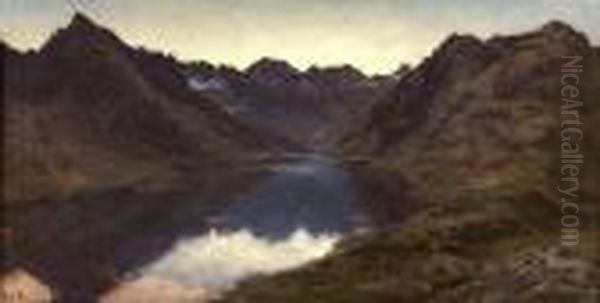 Loch Coruisk, Skye Oil Painting by Joseph Farquharson