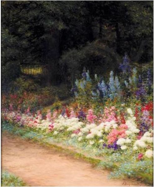 A Corner Of My Garden Oil Painting by Joseph Farquharson