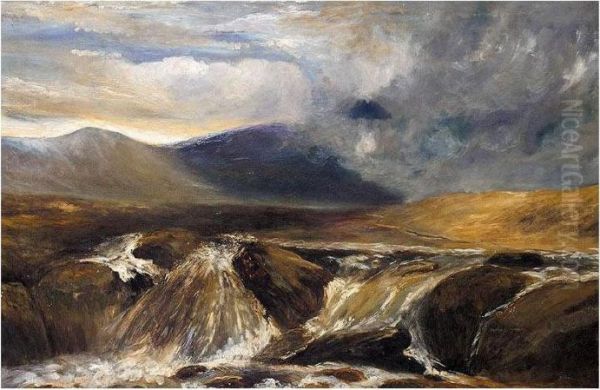 The Highlands Oil Painting by Joseph Farquharson