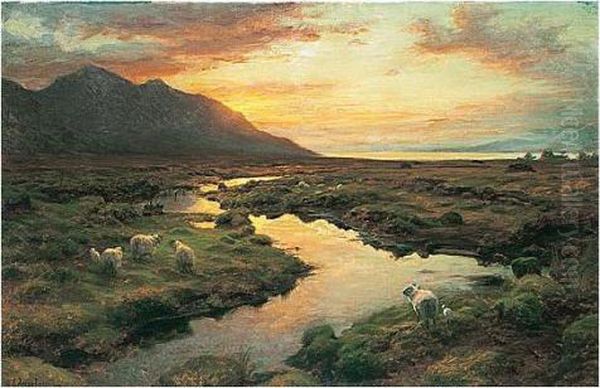 The Moss - Poolewe Oil Painting by Joseph Farquharson