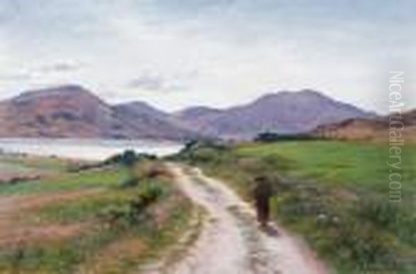 A Glimpse Of Loch Etive Oil Painting by Joseph Farquharson