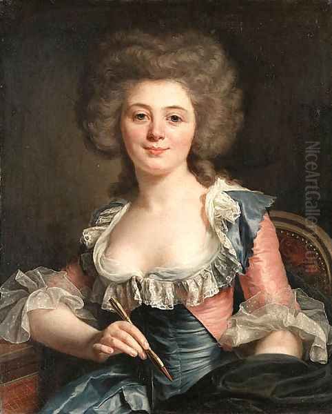 .Portrait of an Artist Oil Painting by Adlaide Labille-Guiard