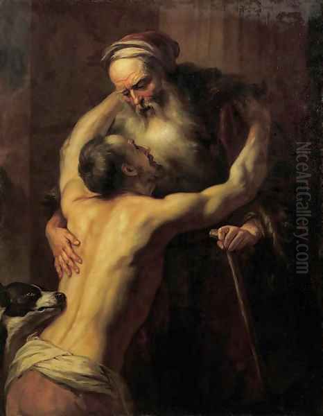 The Return of the Prodigal Son Oil Painting by Jan Lievens