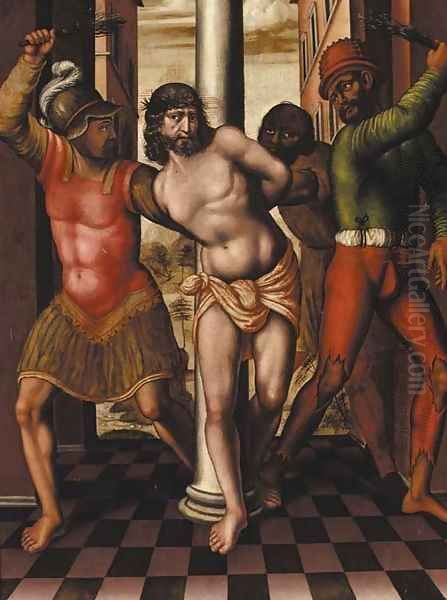 The Flagellation Oil Painting by Lambert Lombard