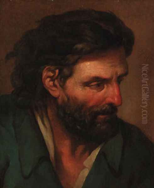 The head of a man Oil Painting by Louis Lagrenee